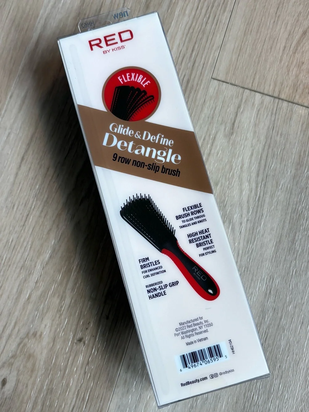 Red By Kiss Glide & Define Detangle Non-Slip Brush NEW
